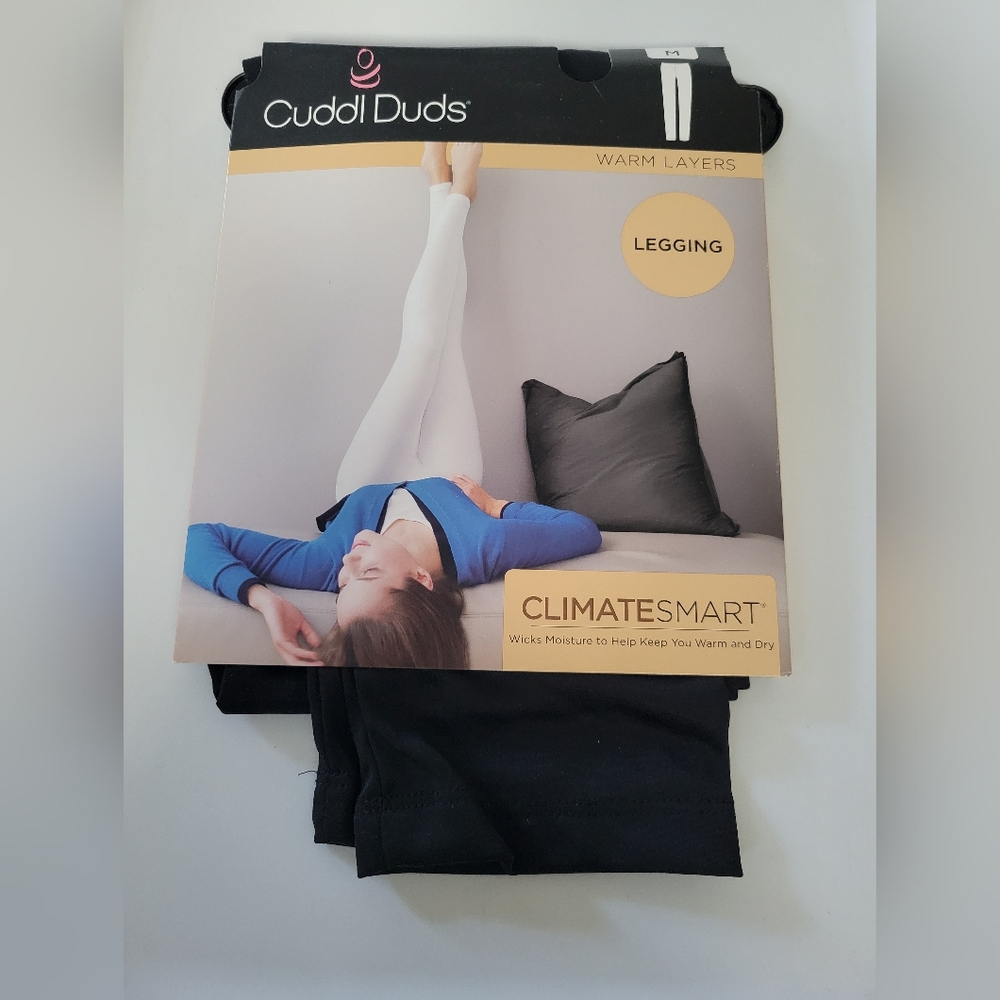 Cuddl Duds Black ClimateSmart Leggings